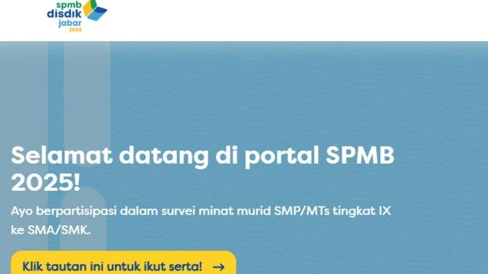 Tautan Pendaftaran SPMB Java Barat 2025!