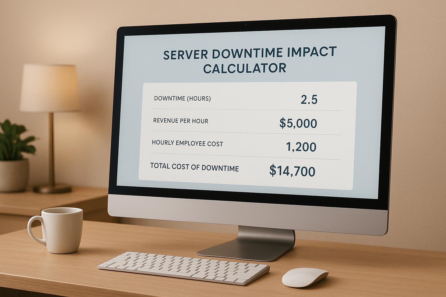 Kalkulator waktu henti server